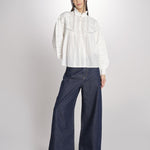 Camicia con ricami DAHALIA 2HVA27-V09771 BLANC vanessa bruno 