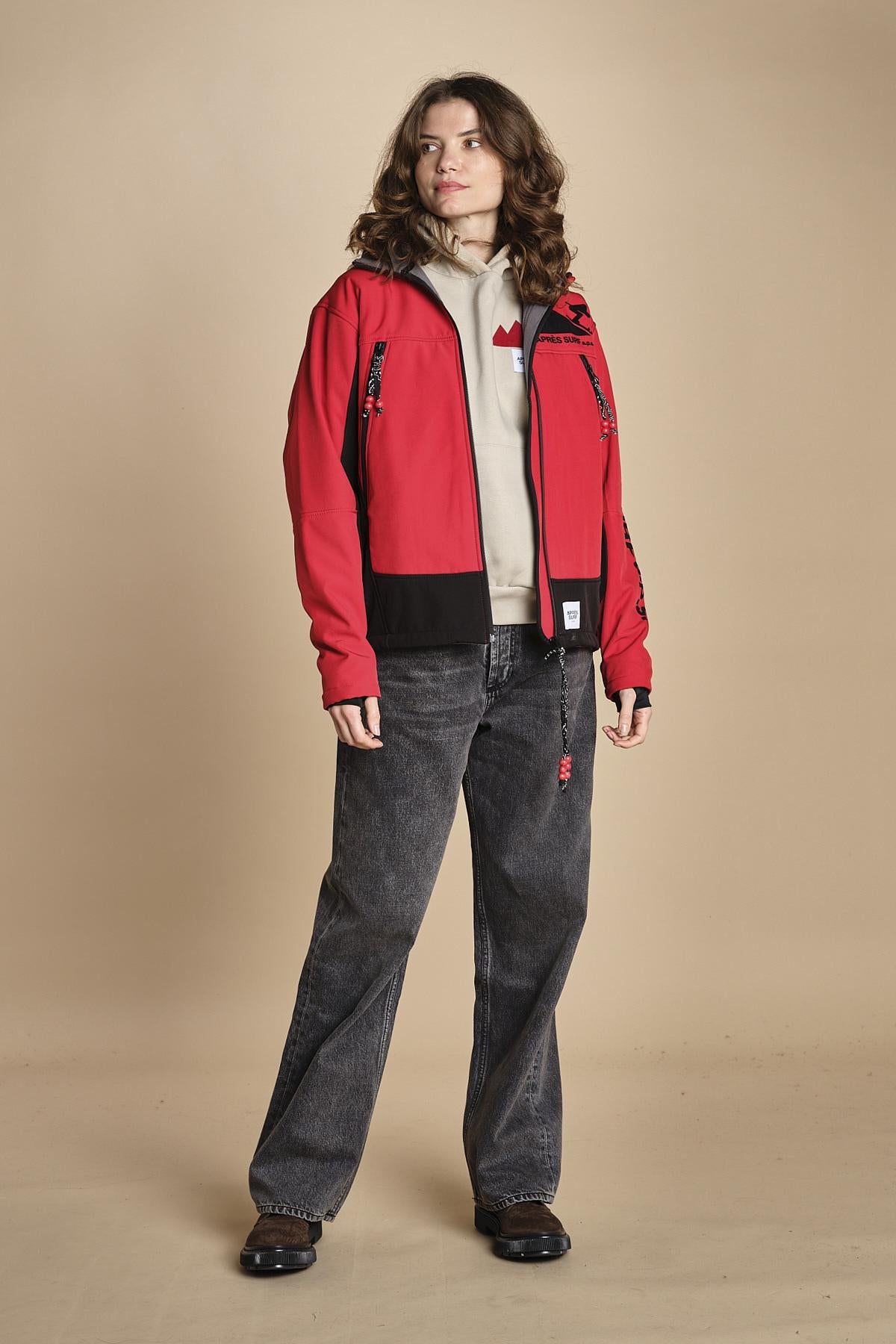 giacca sportiva INGEMAR ROSSO apres surf 