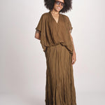 WHEELESS camicia over con nastro WHEELESS SH075UWHEELE-KHA KHAKI laurence bras 