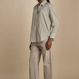 Camicia SELMA microstampa P28D0SELMA-T4733 S570 massimo alba 