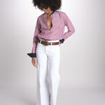 camicia a righe con collo guru MICA5630 BB milaura 