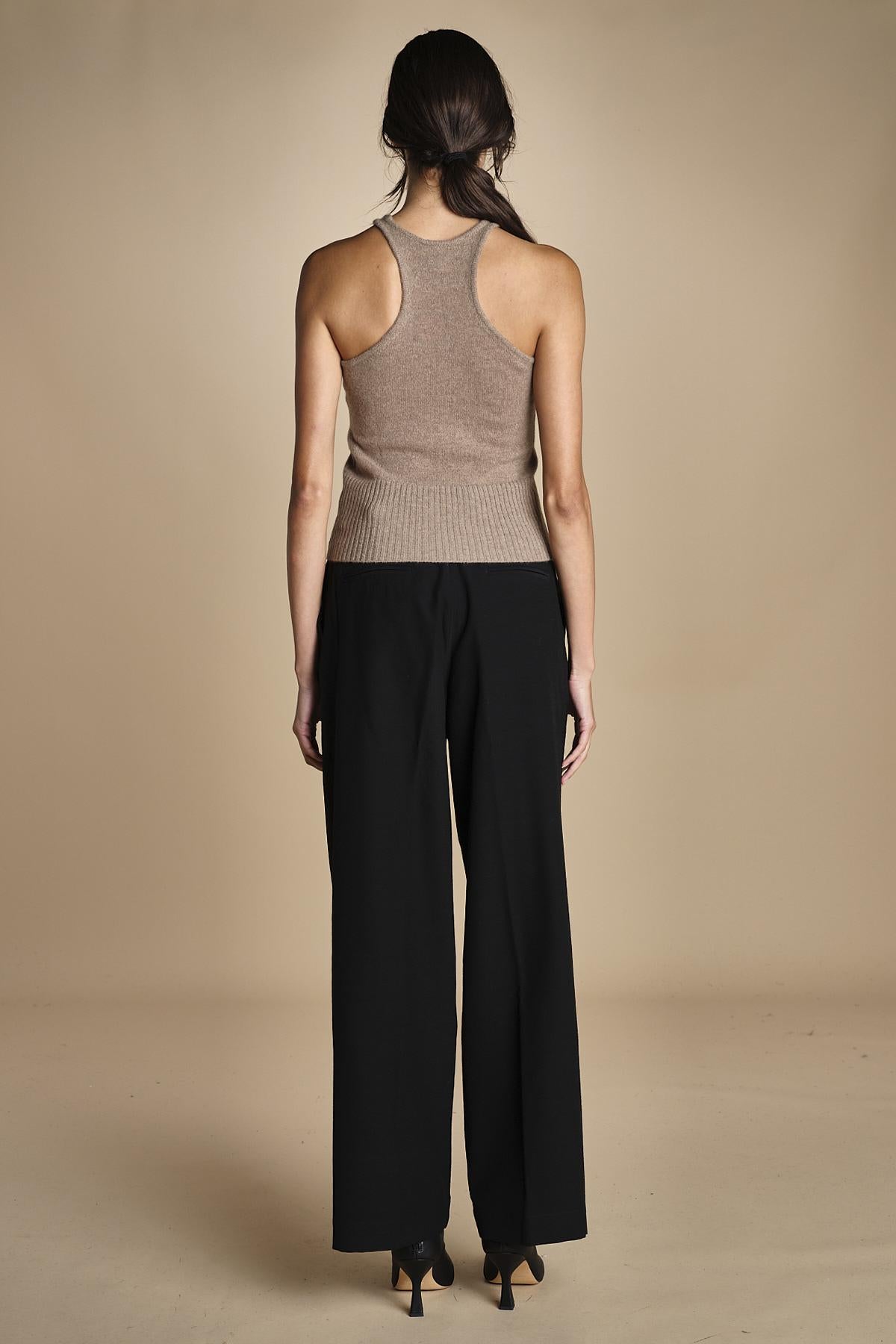 pantaloni in tela lana NOEMI BLACK true avenue 