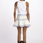 Mini gonna ZILLI ZILLI 1737 WHITE scarlett poppies 