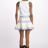 Mini gonna ZILLI ZILLI 1737 WHITE scarlett poppies 