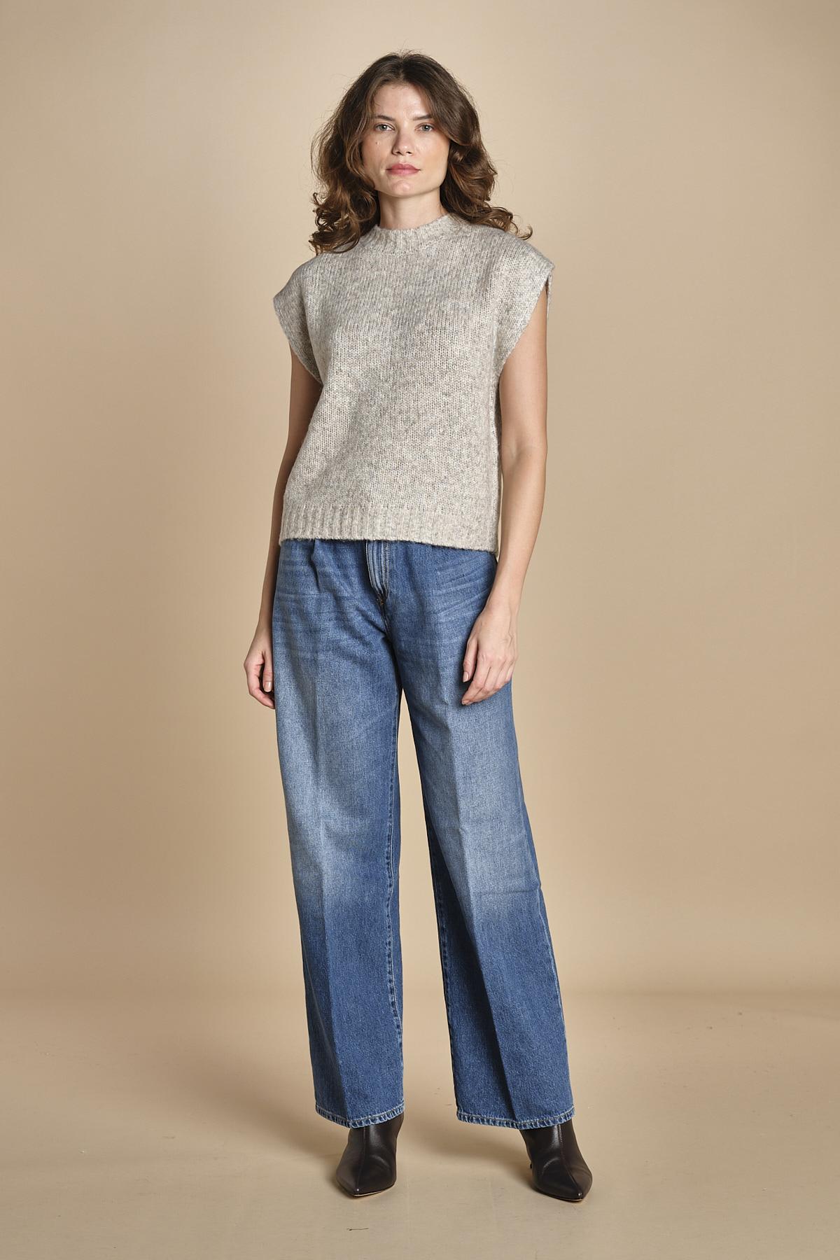 MAM gilet in shetland BEMV512 NATURAL hartford 