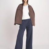 pantalone diritto con elastico in vita PENSIL ESSELING NAVYBLUE true avenue 