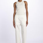 Pantalone PENSIL cotone con elastico PENSIL IVORY true avenue 