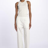 Pantalone PENSIL cotone con elastico PENSIL IVORY true avenue 
