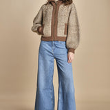 giubbino maglia con zip RABEL MARRON ba&sh 