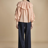 SELONA TOP camicia con voille SELONA TOP BLUSH PINK scarlett poppies 