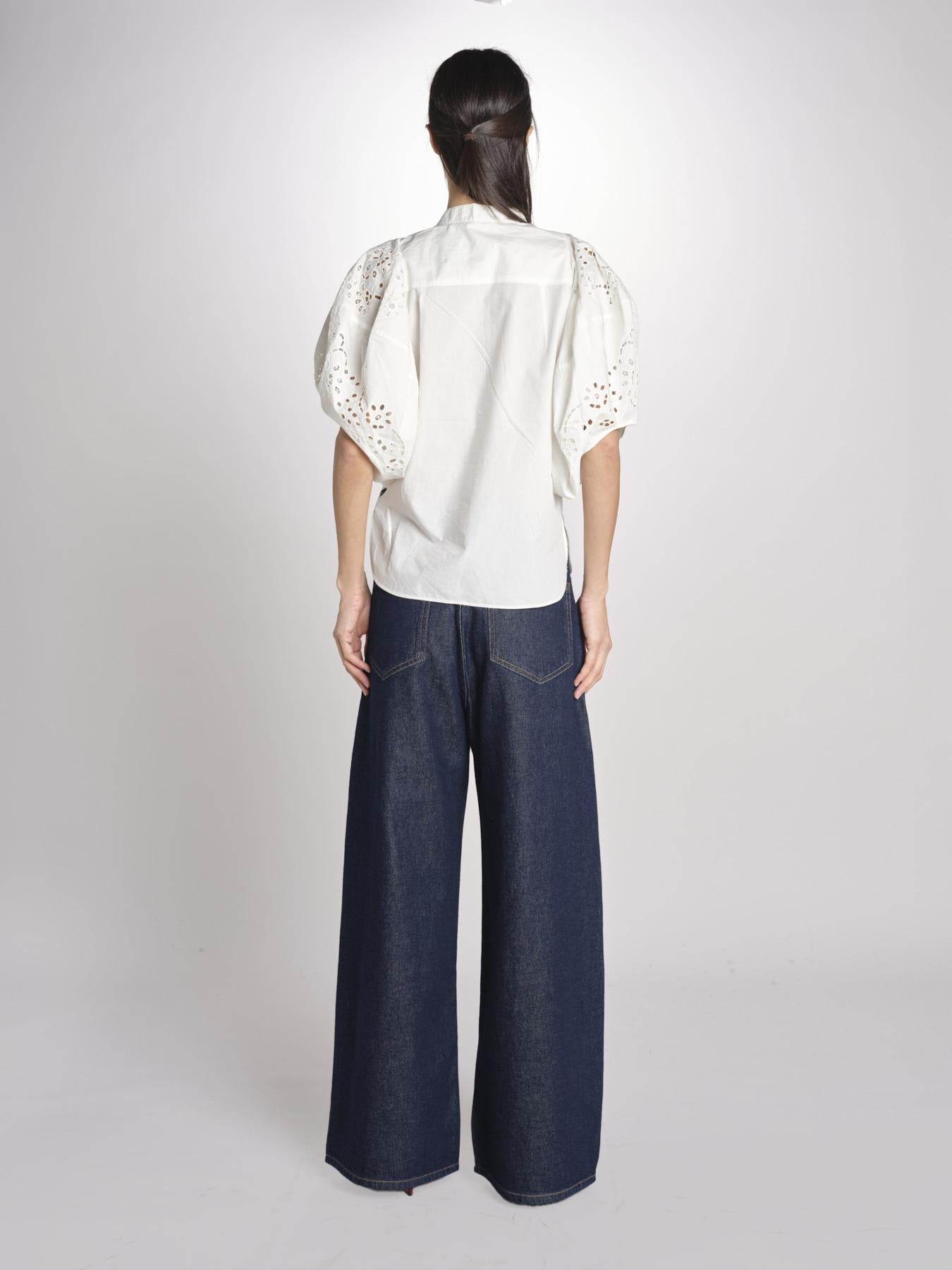 Camicia intarsio FELICE 6eva04-V09829 ECRU vanessa bruno 