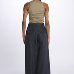 Pantalone HIGH WAIST pences con risvolto 51279LCO MIDNIGHT phillip lim 