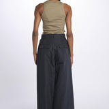 Pantalone HIGH WAIST pences con risvolto 51279LCO MIDNIGHT phillip lim 