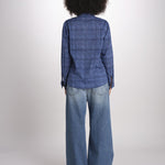 camicia KIPRO-502Y BLEU terre rouge 