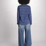 camicia KIPRO-502Y BLEU terre rouge 