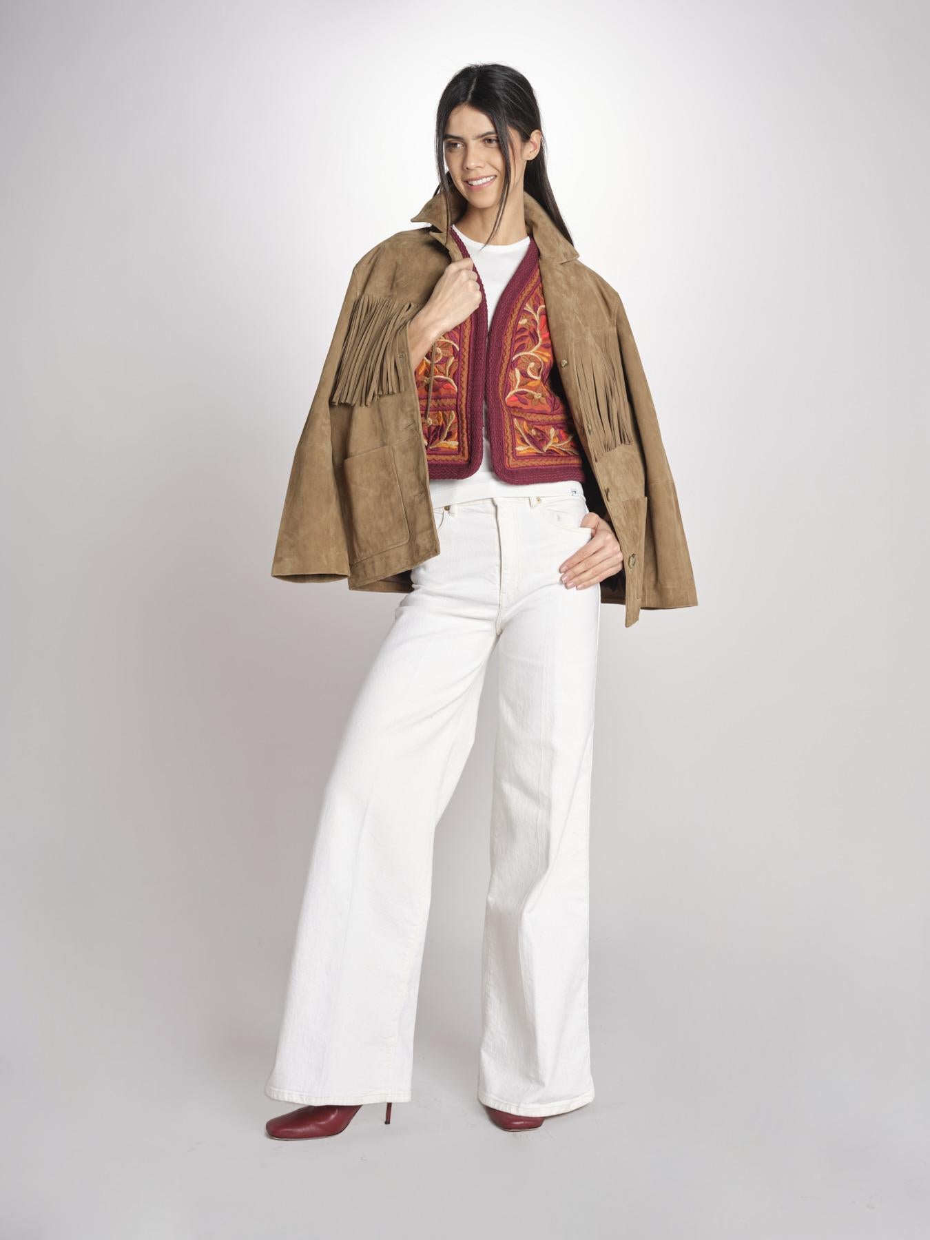 gilet con ricami SUNA GILET RUST antik batik 