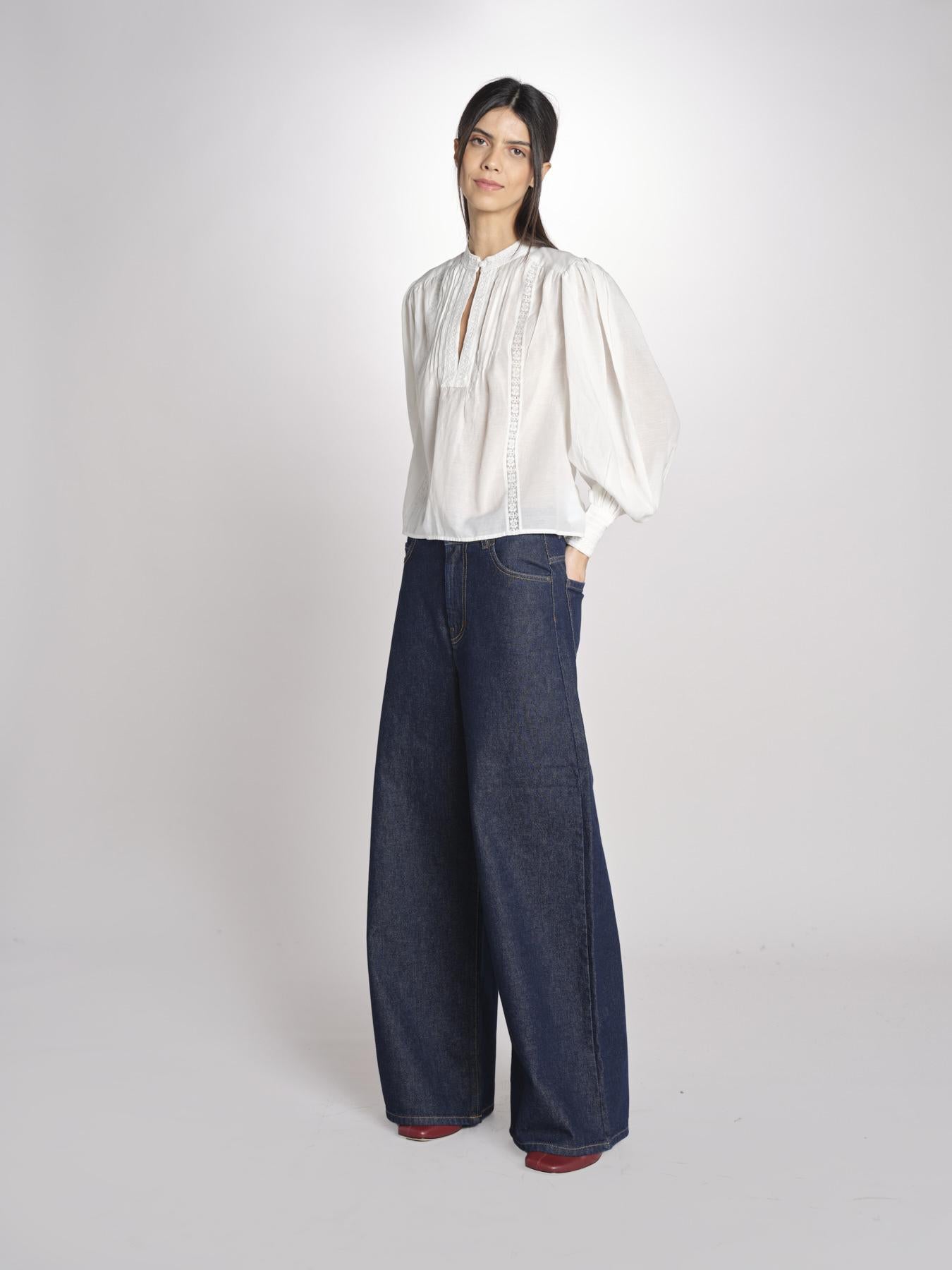 Camicia voille GANIA 2HVA27-V09847 BLANC vanessa bruno 