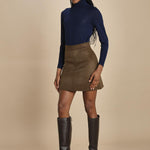 minigonna JUNA 1HVA25-V07112 MILITARE vanessa bruno 
