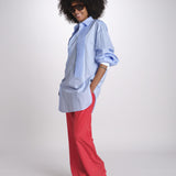 pantalone in seta MOSS MJD244 RED jejia 
