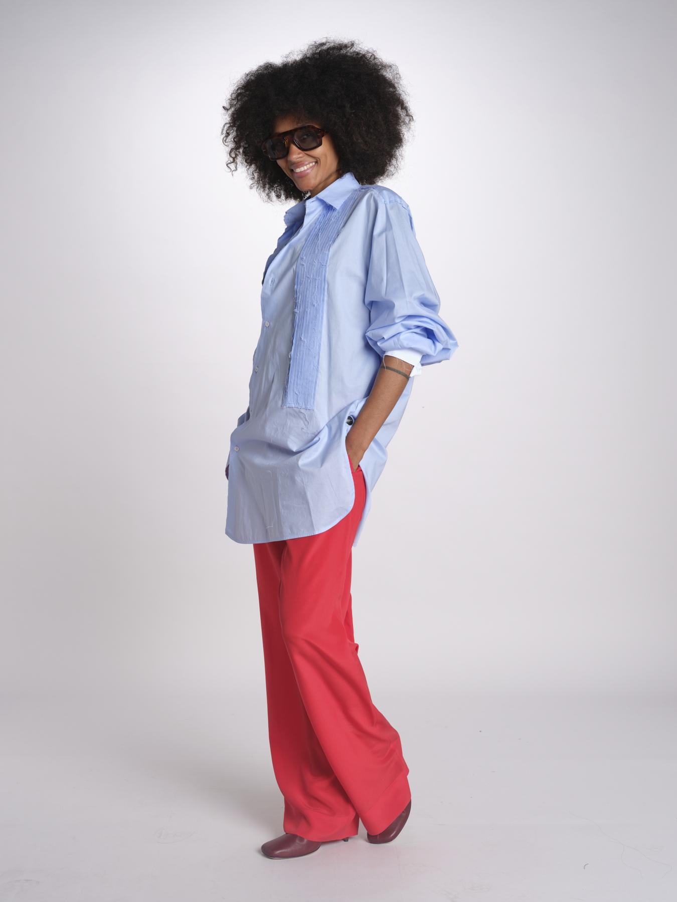 pantalone in seta MOSS MJD244 RED jejia 