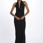 Top TALIA scollo con drappeggi T147 018 BLACK just bee queen 