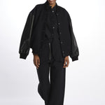 Camicia collo guru con apertura davanti BEAM1600 DARKEST NAVY studio nicholson 