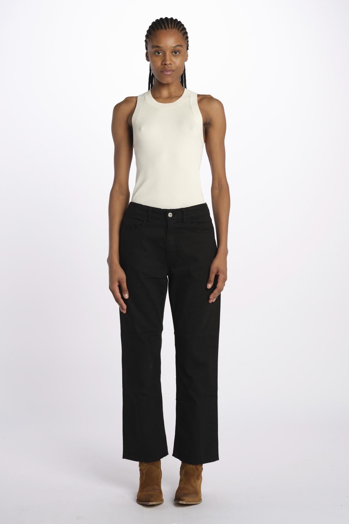 Denim LINDY combo stretto cropped LINDY BLACK true avenue 