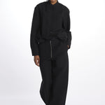 Pantalone lungo con zip PRAVIN1572 DARKESTNAVY studio nicholson 