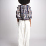 giacca stampata CASS JKT 741986 INDIGO mabe 