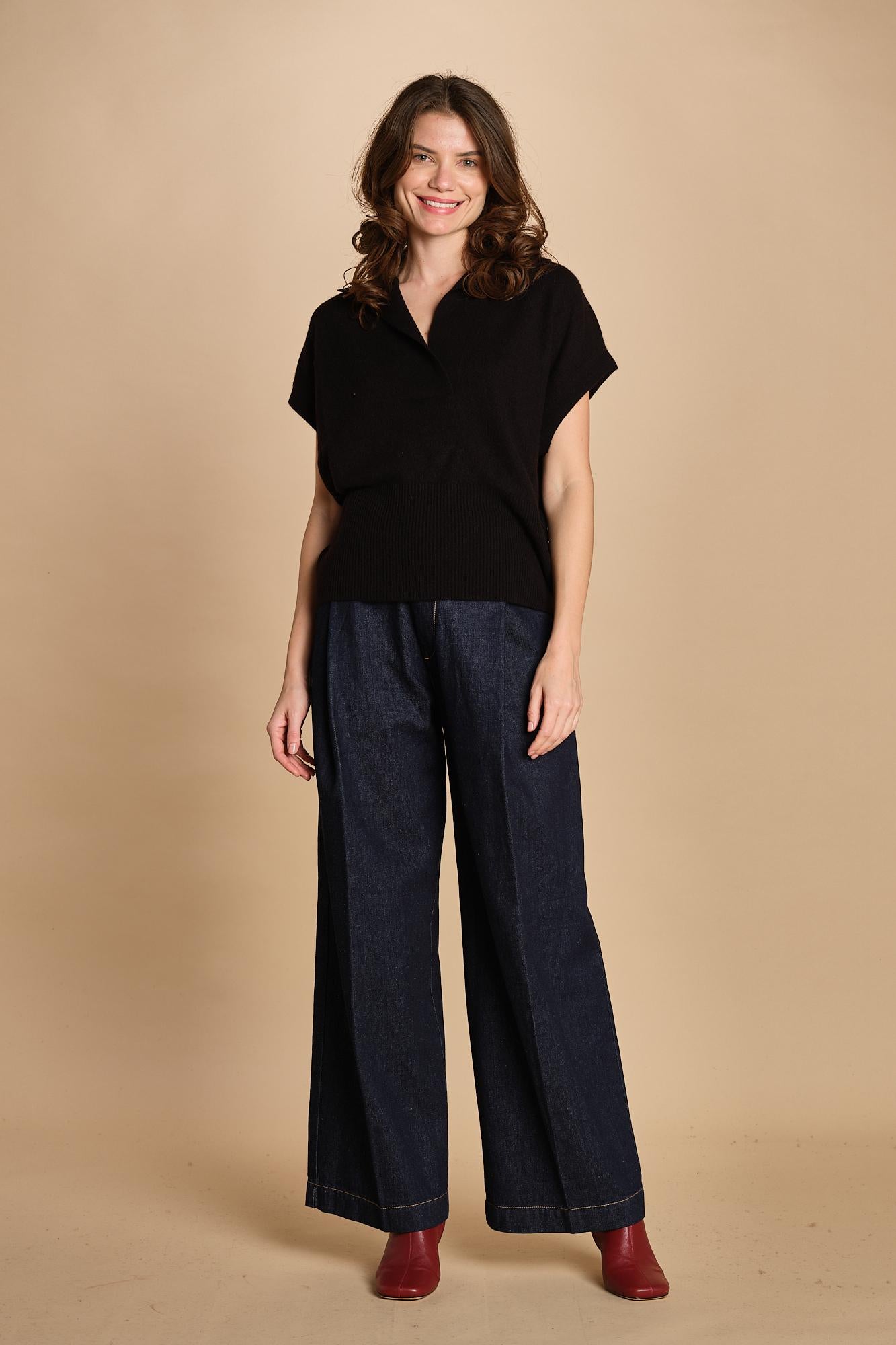 Polo gilet D2400890 NERO milaura 