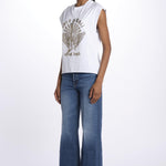 Cloe hc guitar wings strass JWTT01265 WHITE zadig & voltaire 