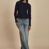 d2501005 girocollo slim by milaura. d2501005 866 BLU milaura 
