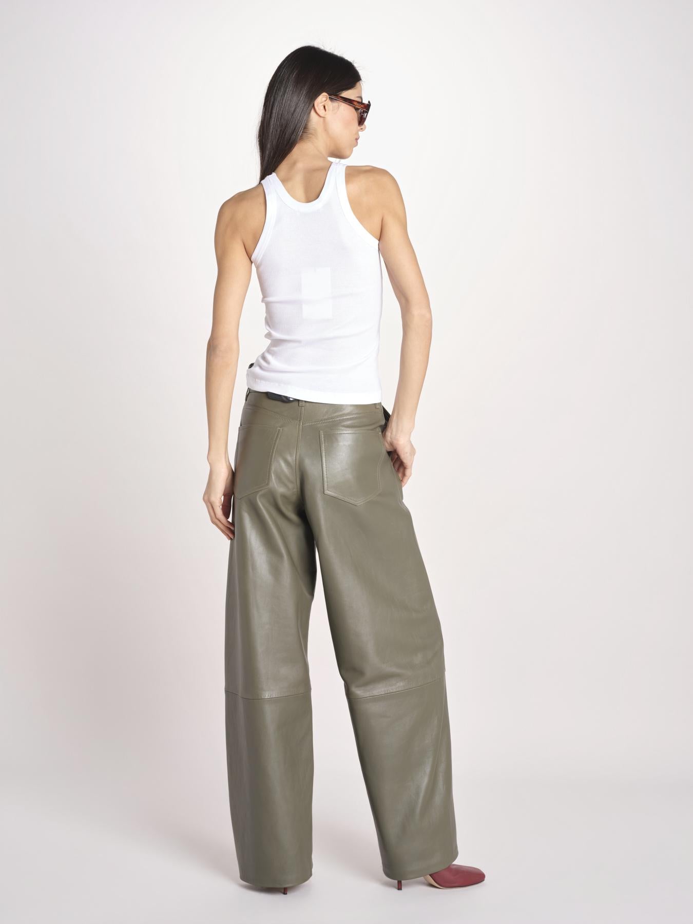 canottiera a costine FINLEY IO1100X2369 BRIGHT WHITE ivy oak 