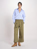 pantalone con elastico in popeline