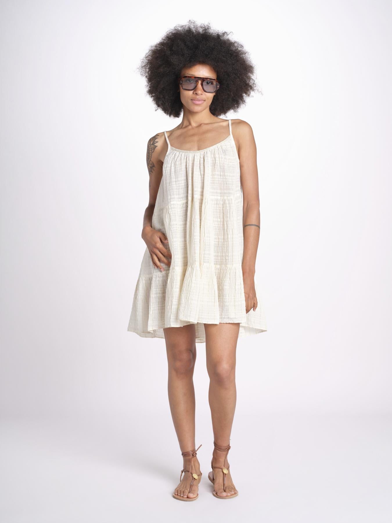 mini abito con spallina MIRABELA MINI WHITE christianzen 