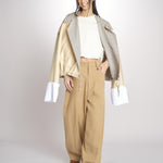 Pantalone con tasche CARLA MJD230_S93058 ROYAL YELLOW jejia 