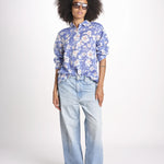 camicia stampa fiori VT6247 LILAC zen ethic 
