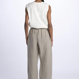 Pantaloni lino con elastico PILAR NATURA sofie d'hoore 