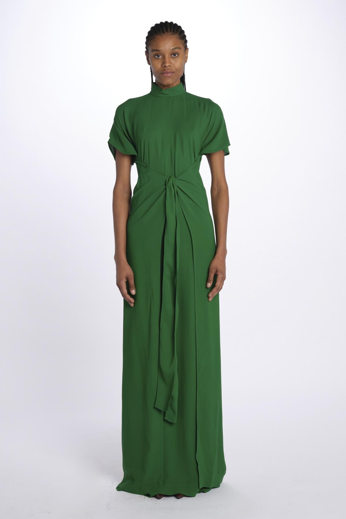 Abito lungo verde m/l H191 5132 5340 n21 
