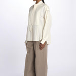 Camicia LS TIE jeans 21654MLY PARCHMENT phillip lim 