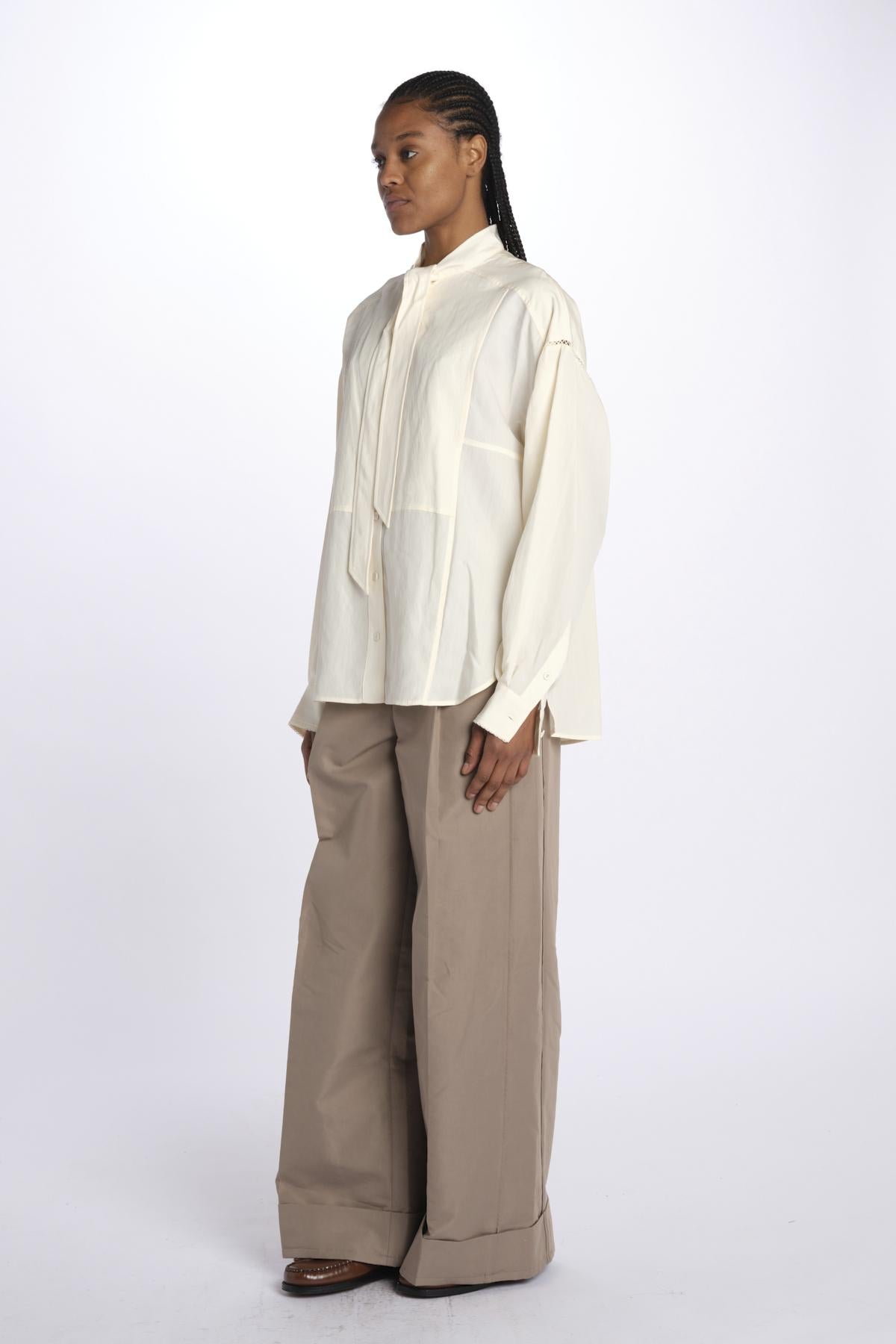Camicia LS TIE jeans 21654MLY PARCHMENT phillip lim 