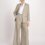 pantalone con due pinces MONIQUE 689 503 26 MORO quelledue 