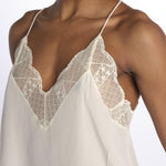 Christy cdc perm top spallina sottile PWGCP0702F ECRU zadig & voltaire 