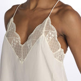 Christy cdc perm top spallina sottile PWGCP0702F ECRU zadig & voltaire 