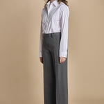 pantalone in tela lana B031-3047-8737 GRIGIO n21 