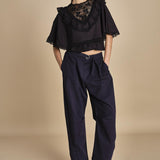 top ricamato SHANNA 121 BLACK sea ny 