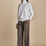 dolcevita over in lana merinos MIL LAU5 E14031 BIANCO milaura 