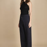 pantalone con zip TROUVI SNW DARKEST NAVY studio nicholson 