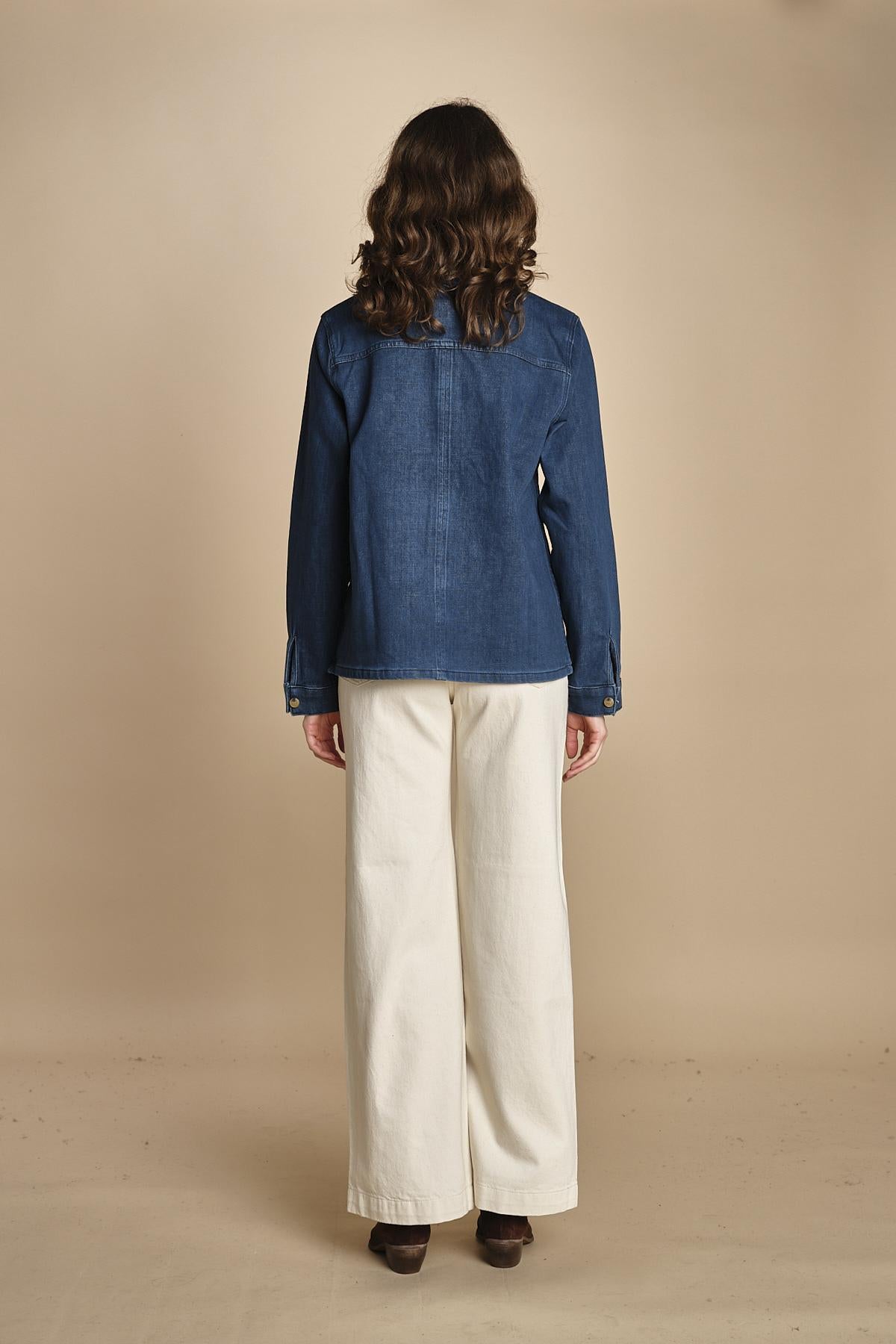 giacca camicia denim LV28CI BLU fam 