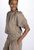 SHIRRED Puff Sleeve Shirt